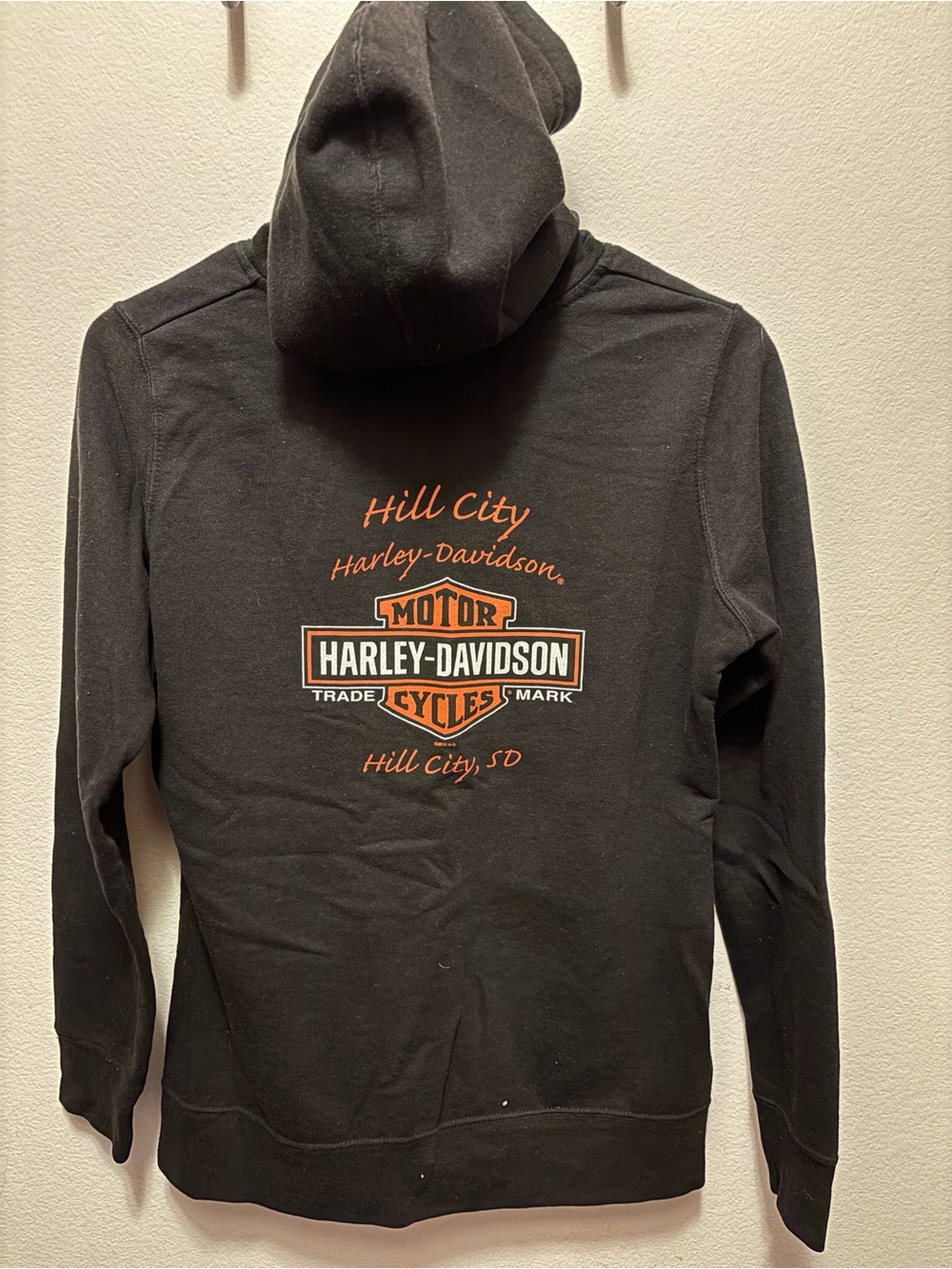 Harley-Davidson Black Zip-Up Hoodie - Picture 2 of 2